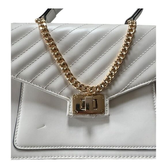 Aldo Matthan Convertible Satchel in white. - Picture 3 of 9